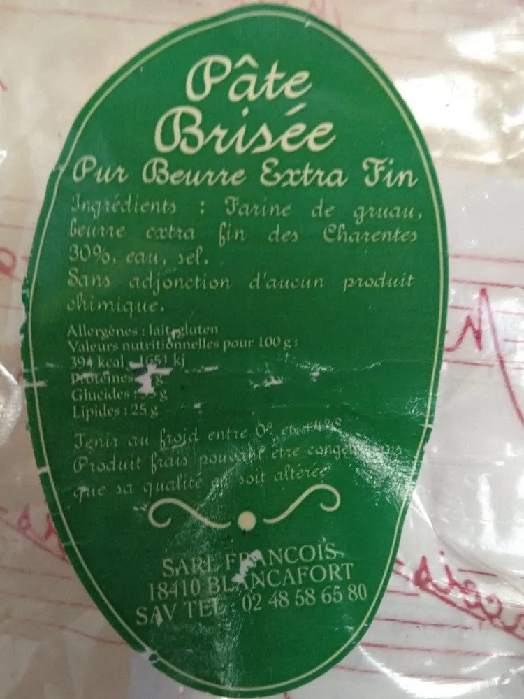 Pâte brisée