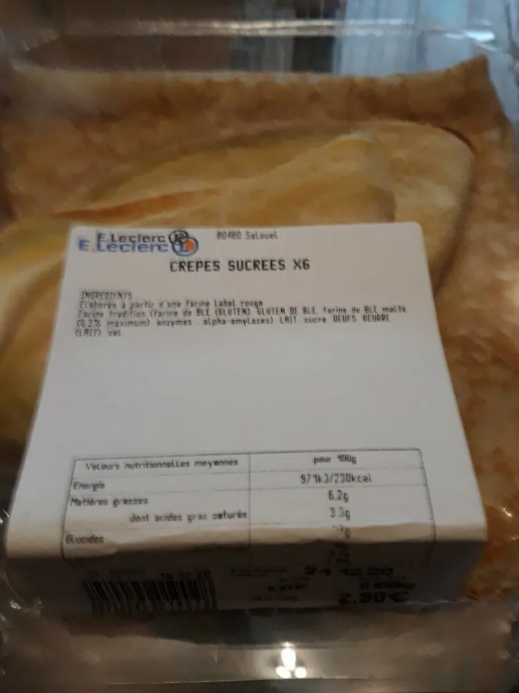 Crêpes sucrees