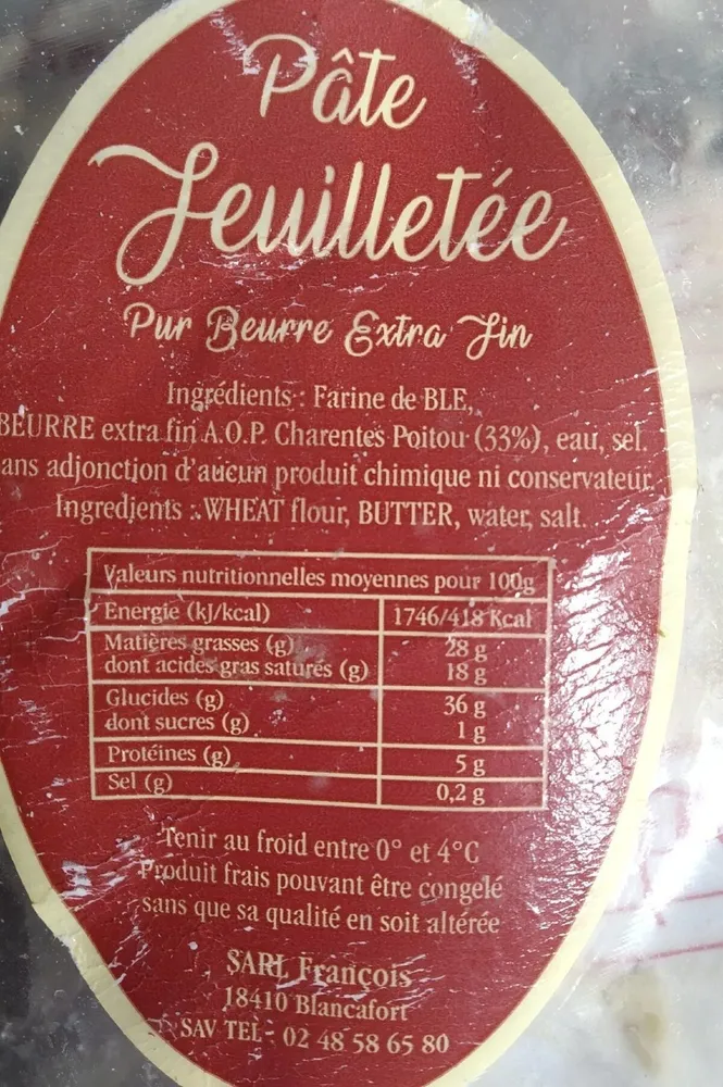 Pâte feuilletée