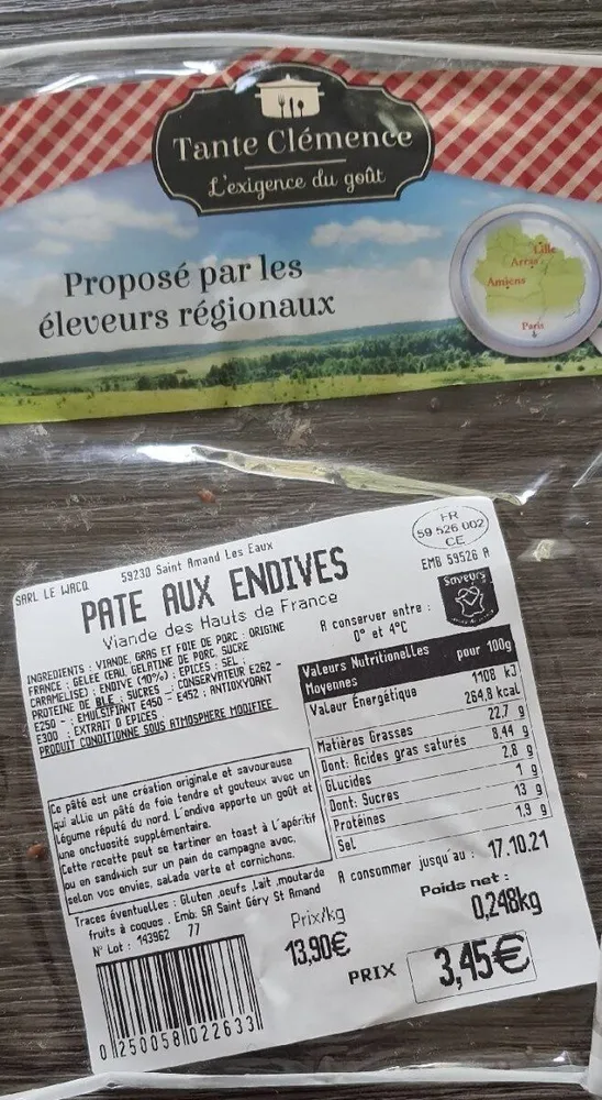 PATE AUX ENDIVES