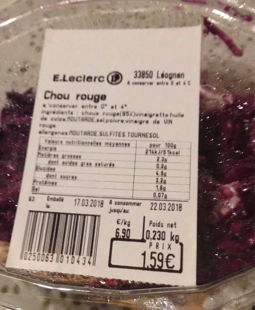 Chou rouge