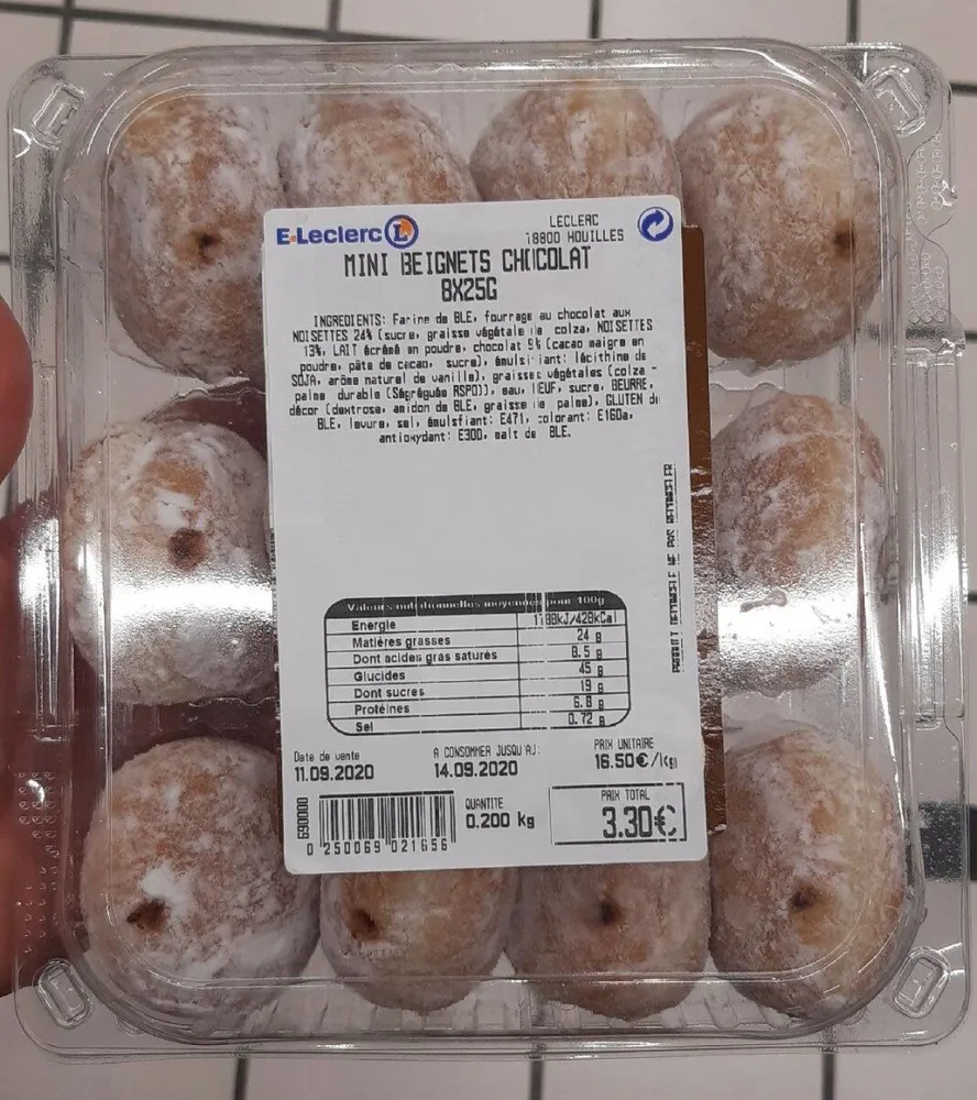 Mini beignets chocolat