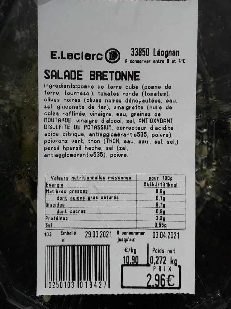 Salade bretonne