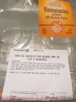 pain au chocolat pur beurre AOP " les 3 meniers"