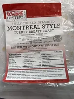Fully cooked Montreal style turkey breast roast
