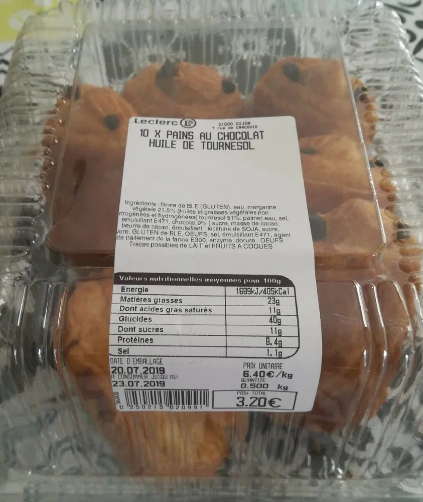Pains au chocolat