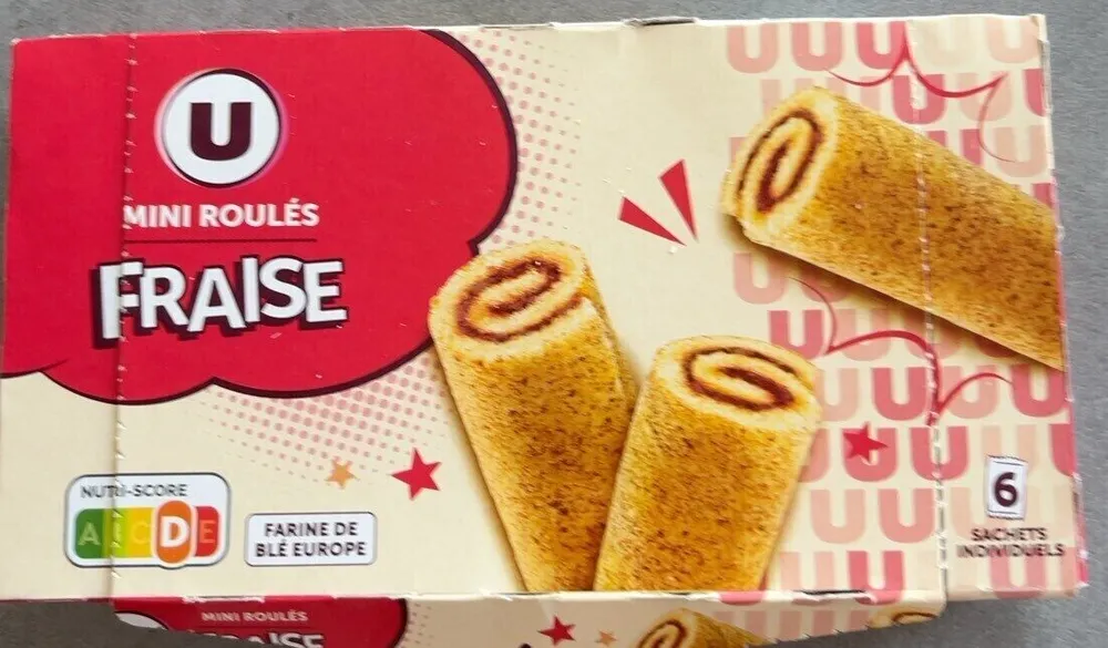 Mini roulés fraise
