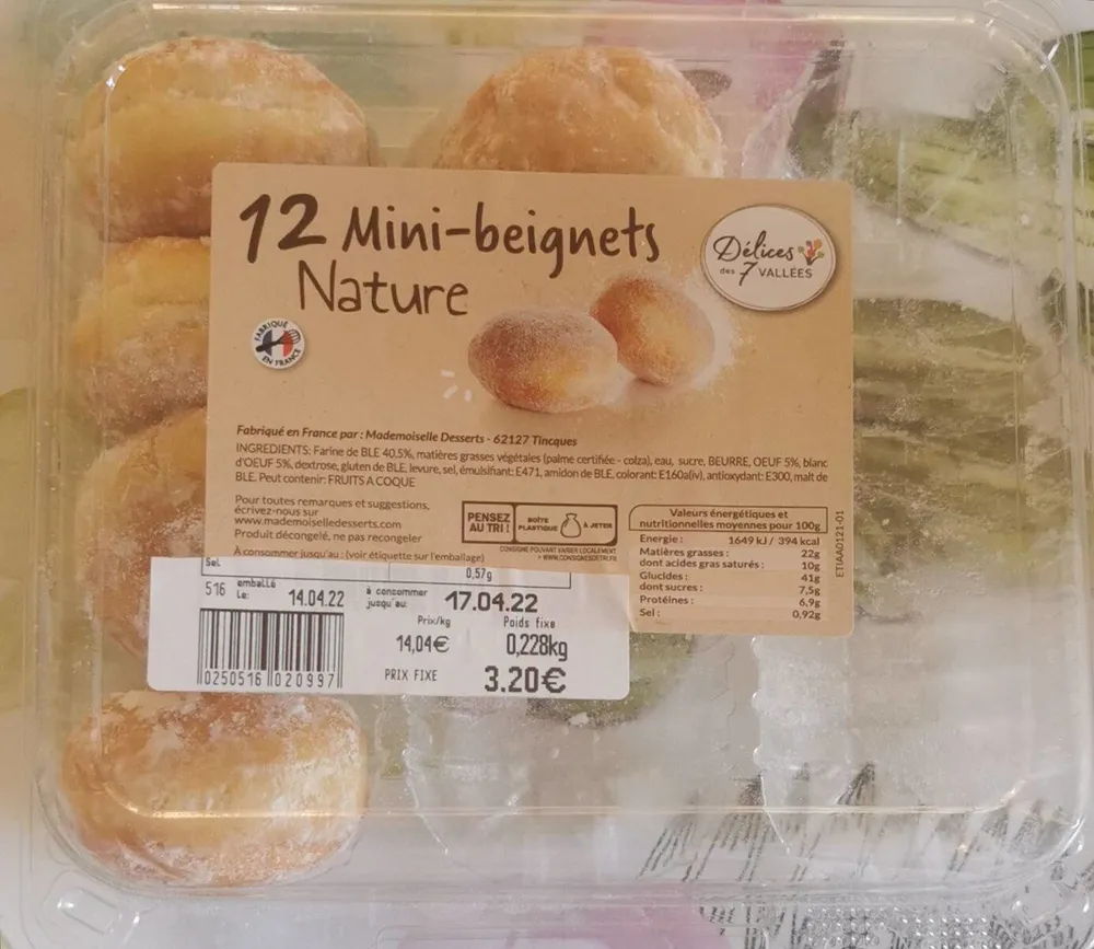 12 Mini-Beignets Nature