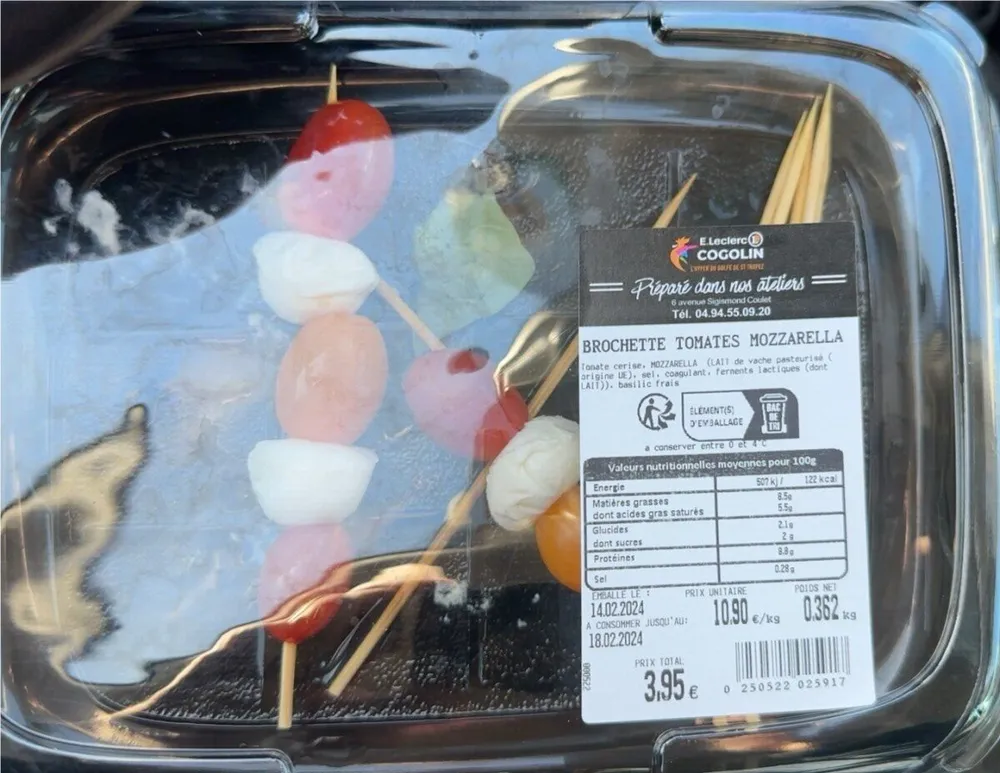 Brochettes tomates mozzarella