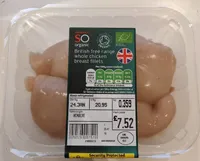 British free range whole chicken breast filet