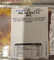 Bande flan nature