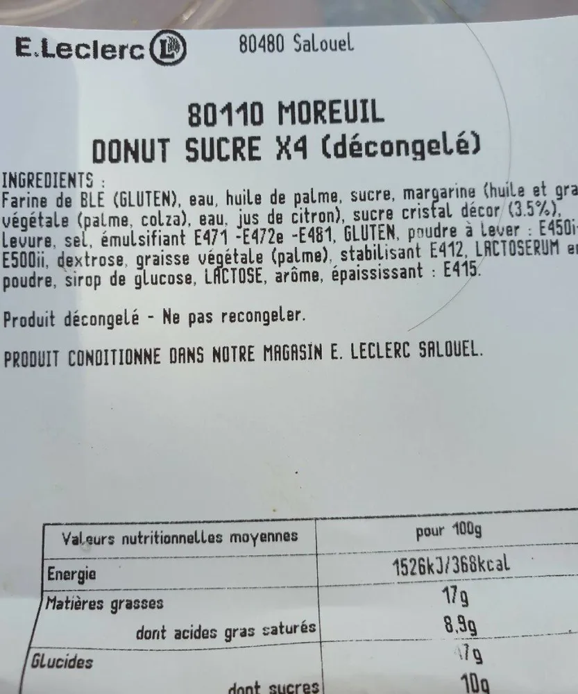 Donut sucre