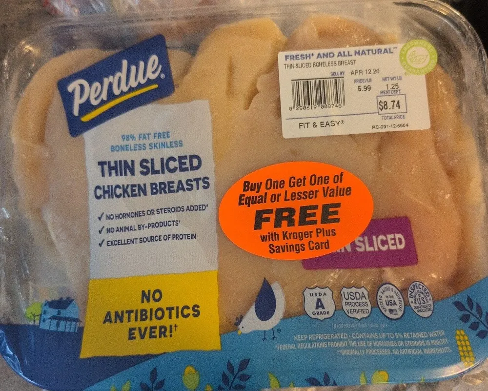 Thin Sliced Chicken Breasts