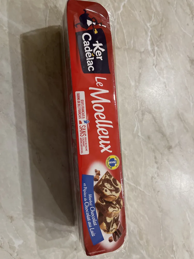 Le Moelleux Marbré Chocolat et Pépites de Chocolat au Lait
