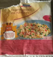 Regenbogenreis mit Hühnchen