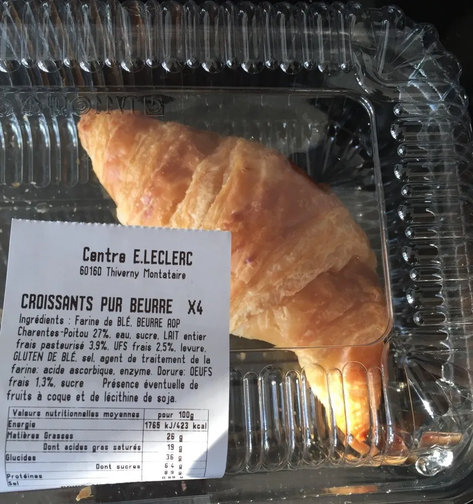 Croissants pur beurre x4