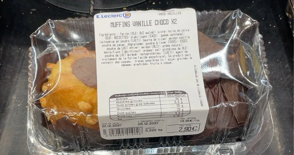 Muffins vanille choco
