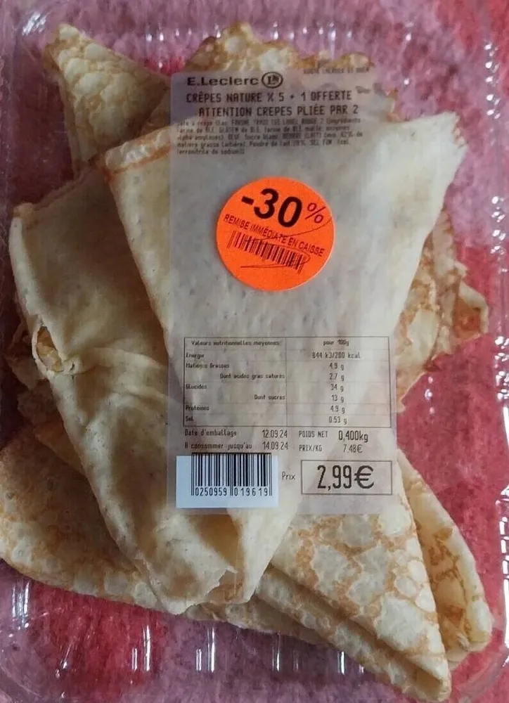 Crêpes nature