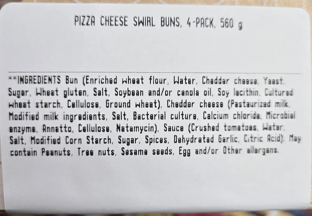Pizza Cheese Swirl Buns