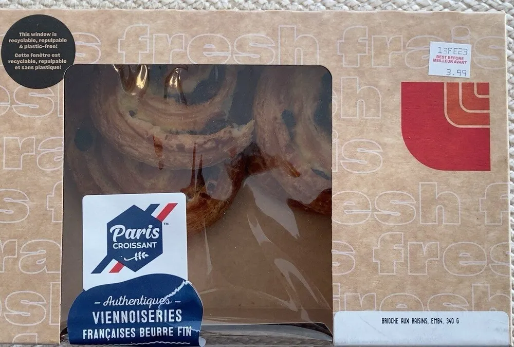 Brioche Aux Raisins EMB4. 340 G