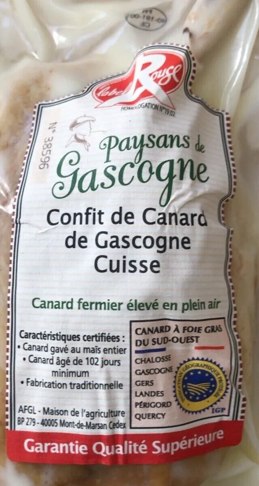 Confit de canard de gascogne