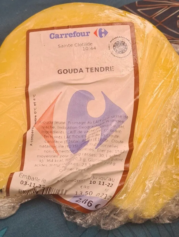 gouda tendre carrefour