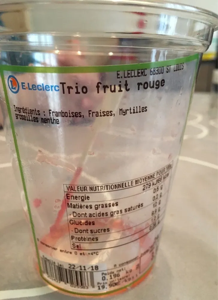 Trio fruit rouge