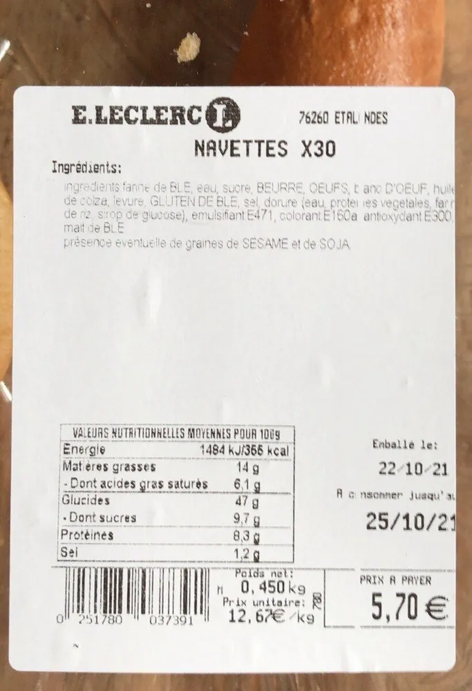 Navettes x30