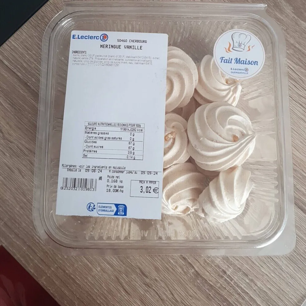 Meringues vanille
