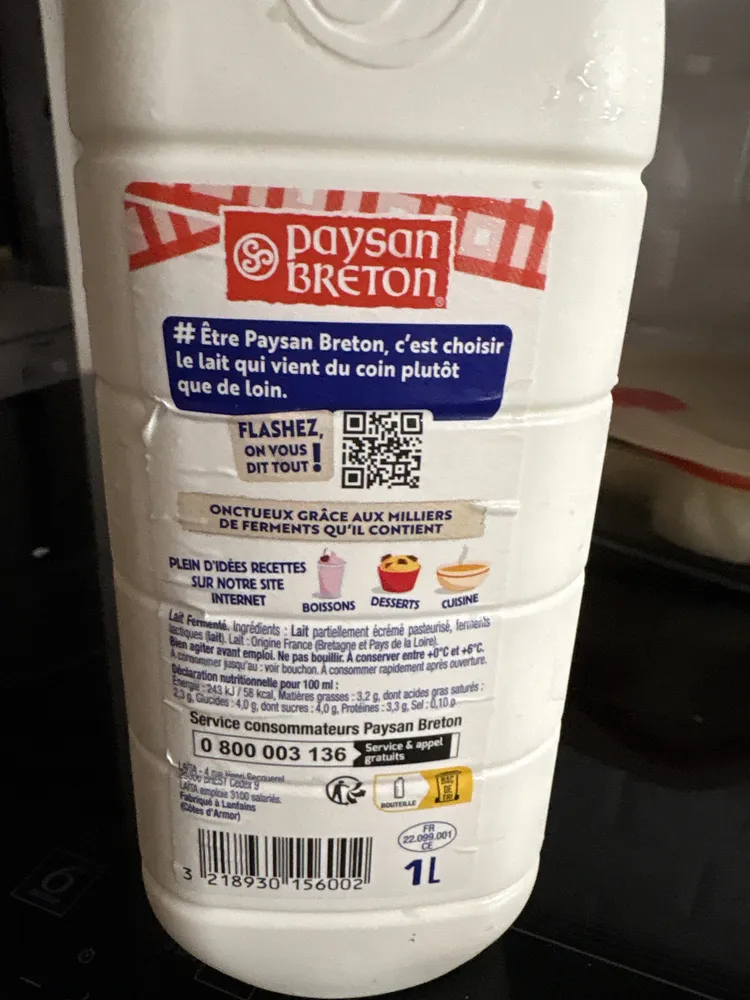 Lait fermenté