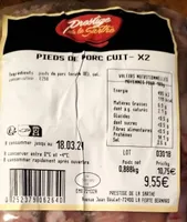 Pieds de porc cuit