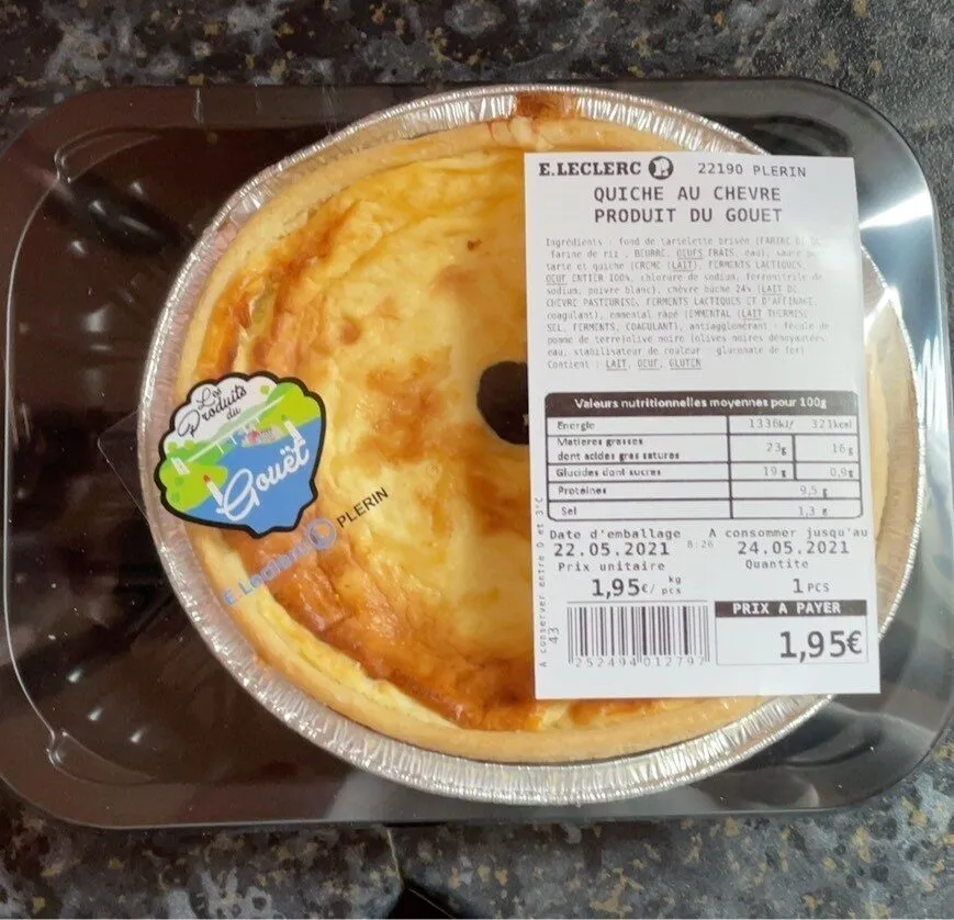 Quiche au chevre