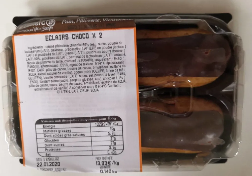 Éclairs chocolat