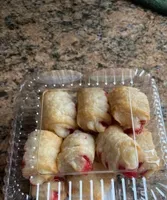 Strawberry cheese strudel bites