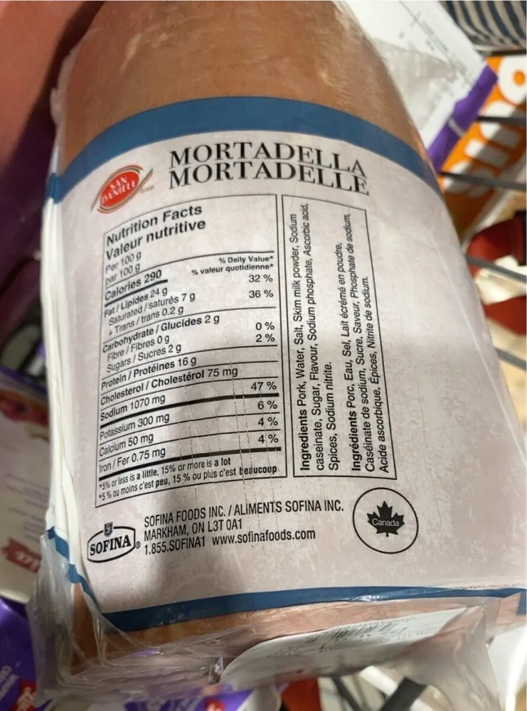 San danielle mortadella