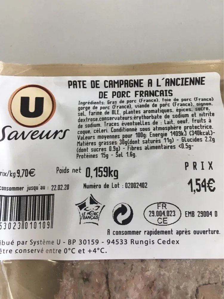 Paté de campagne à l'ancienne