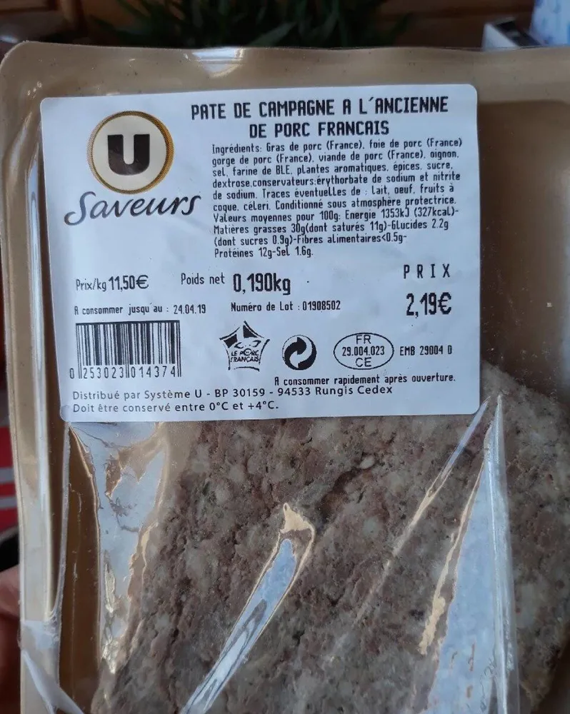 Pâté de campagne à l'ancienne