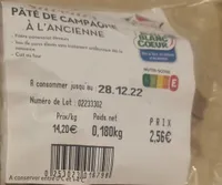 Pâté de campagne à l'ancienne