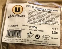 Pâté de campagne de porc français à l'ancienne