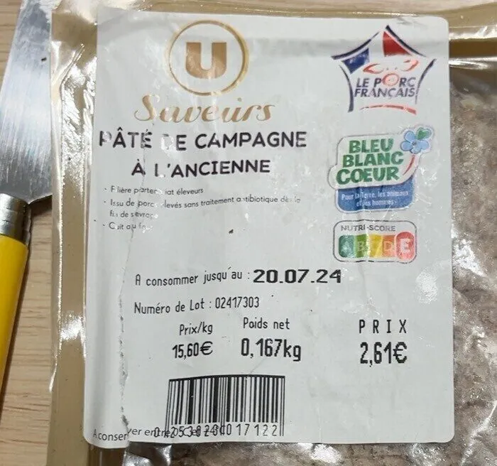 Pate de campagne. L’ancienne