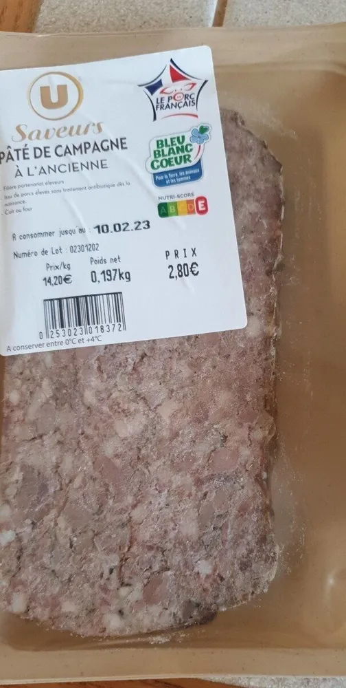 Pâté de campagne à l'ancienne