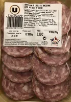 Saucisson a l'ail a l'ancienne fume au bois de hetre