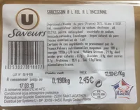 Saucisson a l'ail a l'ancienne