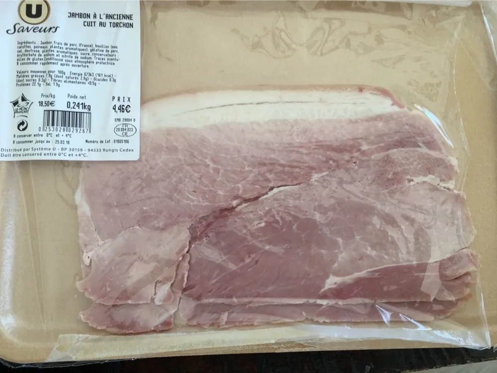 Jambon à l’ancienne cuit au torchon