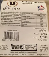 Jambon a l'ancienne cuit au torchon