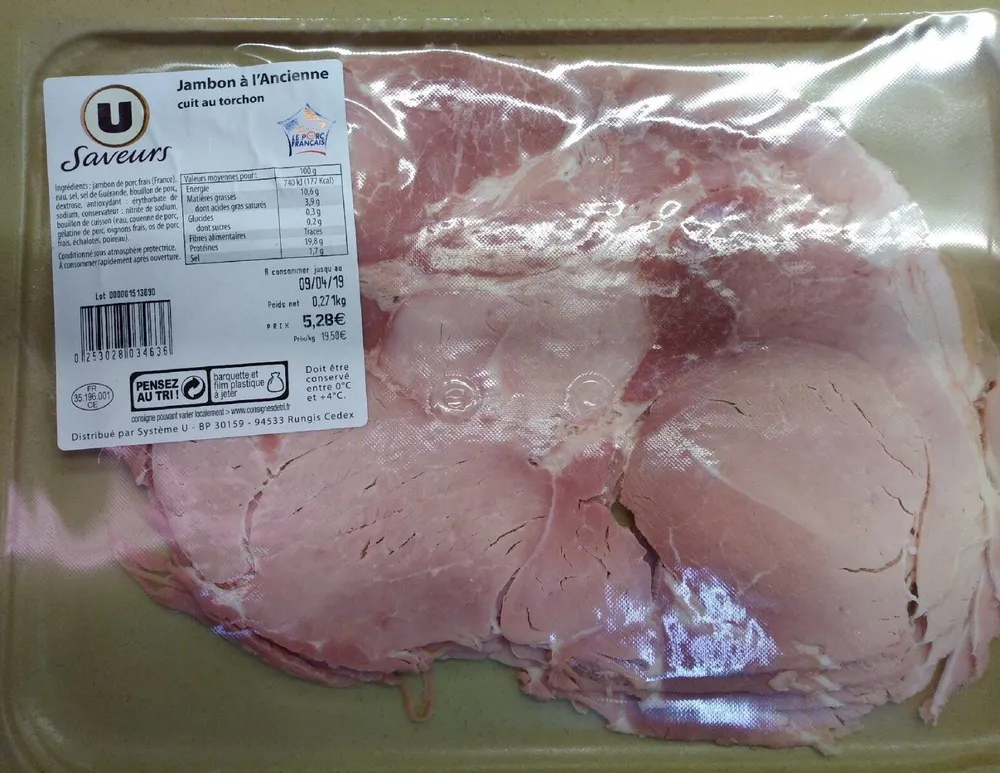 Jambon a l ancienne cuit au torchon