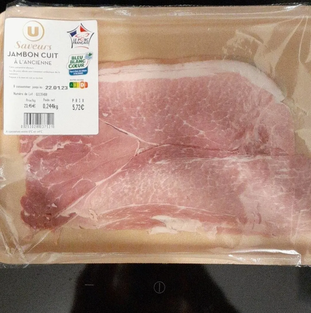 Jambon cuit U saveur
