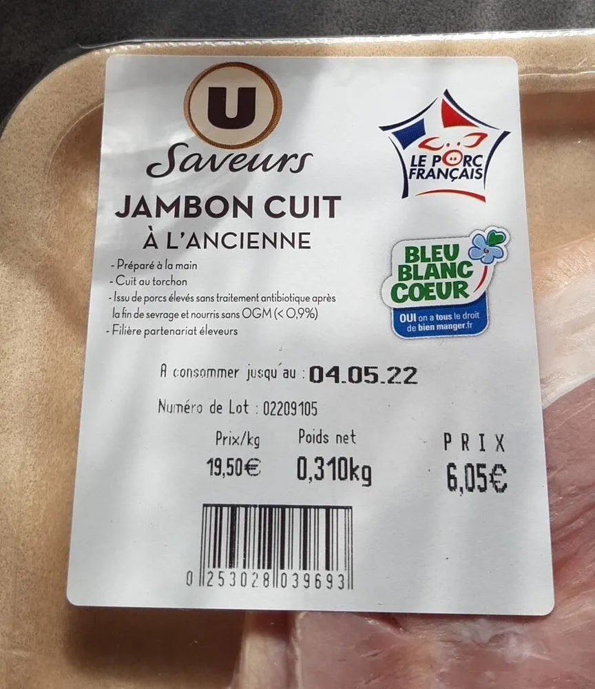 Jambon cuit à l'ancienne