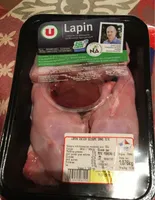 Lapin entier decoupe sans tete bleu blanc