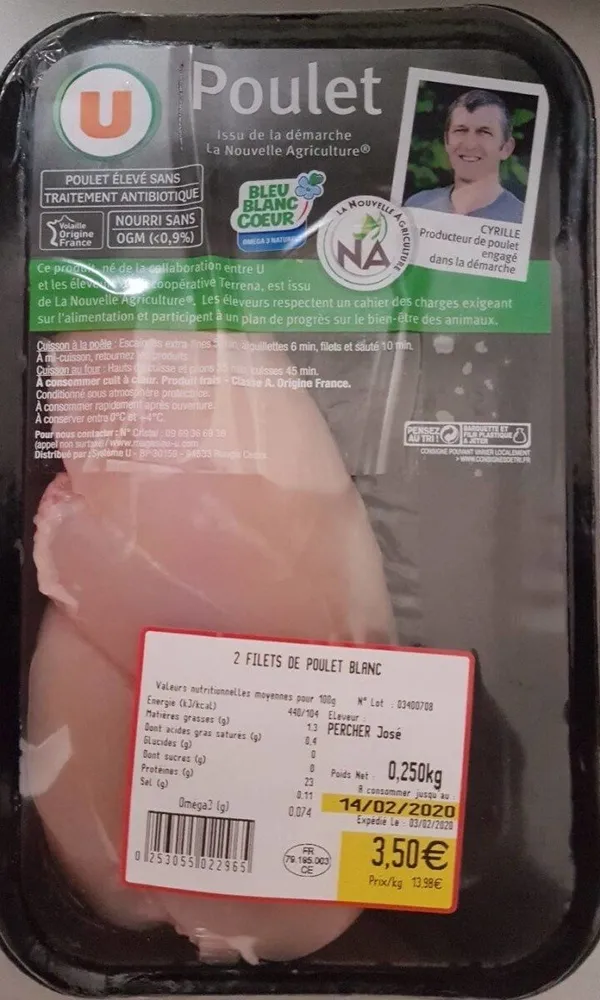 Filet de poulet blanc